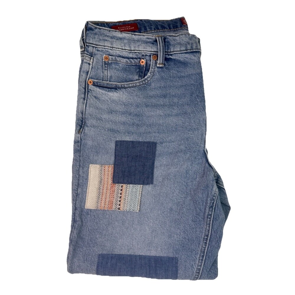 Lucky Brand Legend Patchwork Boy Mid Rise Jeans High Bluff Women's 12/31A